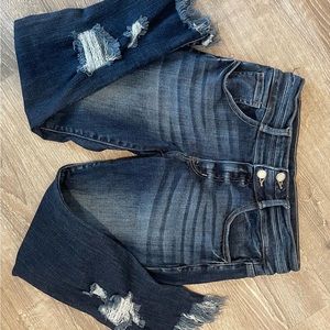 KanCan Kurvy Ankle Skinny Distressed Jeans